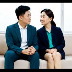 **Prompt for "Phòng khám tâm lý" (Psychological Clinic):**
    A professional female psychologist, fully clothed in a modest business blazer and smart trousers, sits comfortably on a modern, neutral-toned sofa, engaged in an empathetic conversation with a male client. The client, wearing appropriate casual attire, is seated opposite her, expressing himself calmly. The environment is a clean, well-lit therapy room with soft, indirect lighting, a few green potted plants, and minimalist decor, creating a calm, comforting, and inviting atmosphere. The overall scene conveys empathy, active listening, and a supportive environment for personal growth and emotional processing. Perfect anatomy, correct proportions, natural pose, well-formed hands, proper finger count, natural body proportions, safe for work, appropriate content, family-friendly, professional photography, high quality.