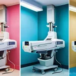 Home 20 방사선 종양학과에서 쓰이는 최신 장비 - Here are three image generation prompts in English, detailing various aspects of advanced radiothera...