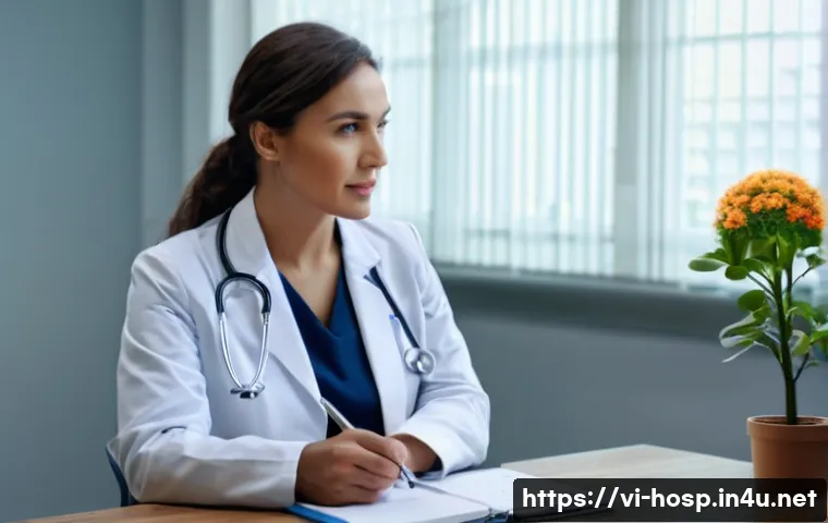 신경과와 신경외과 차이점 - **Prompt 1: Compassionate Neurologist Consultation**
    A warm, brightly lit medical consultation r...